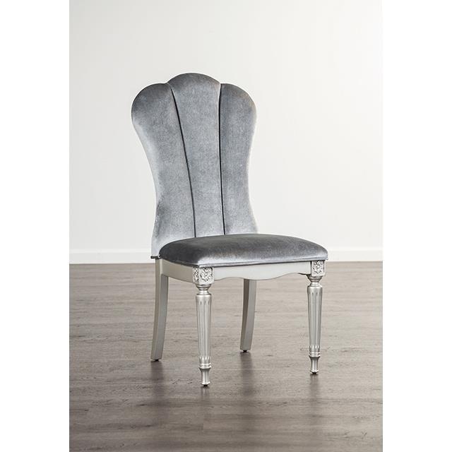Large Picture of Furniture of America Hannoria FM3416SV-SC-2PK Side Chair