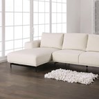 Furniture of America Baerum FM63006WH-SECT-L Sectional, Left Chaise