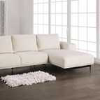 Furniture of America Baerum FM63006WH-SECT-R Sectional, Right Chaise