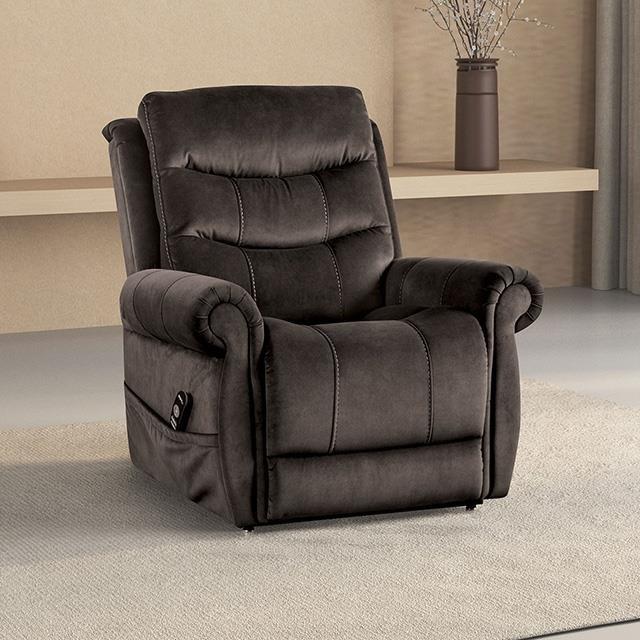Large Picture of Furniture of America Dionysia FM68001DG-LC Power Lift Chair