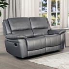 Furniture of America Glarus FM69003DG-LV-M Loveseat Manual Recliner