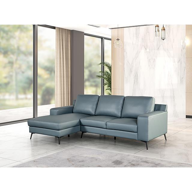 Large Picture of Furniture of America Stordal FM69004BL-SECT-L Sectional, Left Chaise