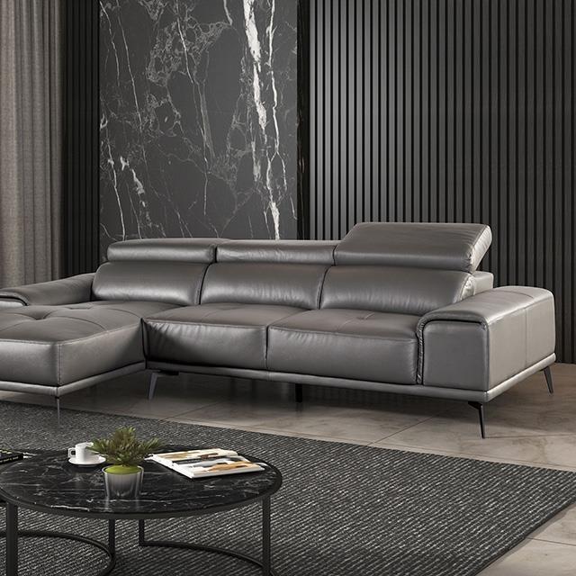 Furniture of America Vadso FM69005DG-SECT-L Sectional, Left Chaise