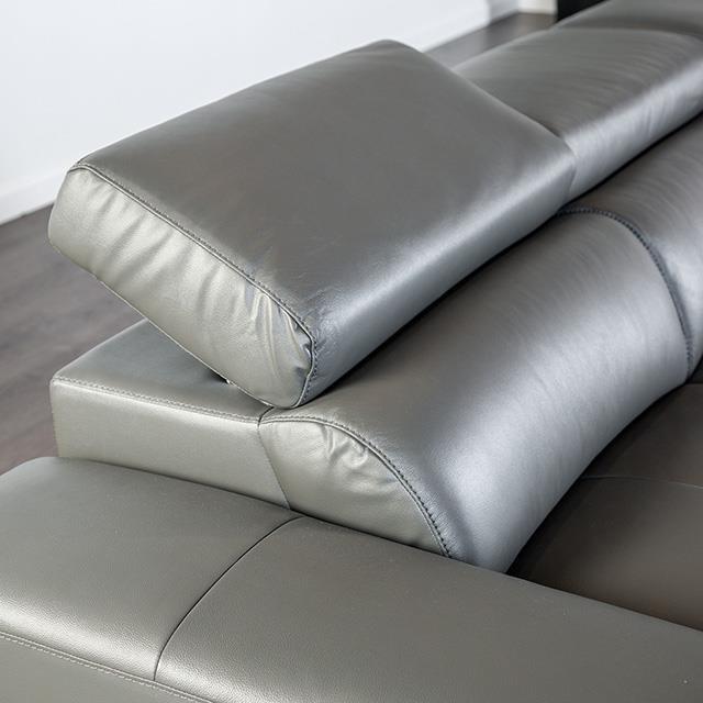 Large Picture of Furniture of America Vadso FM69005DG-SECT-L Sectional, Left Chaise