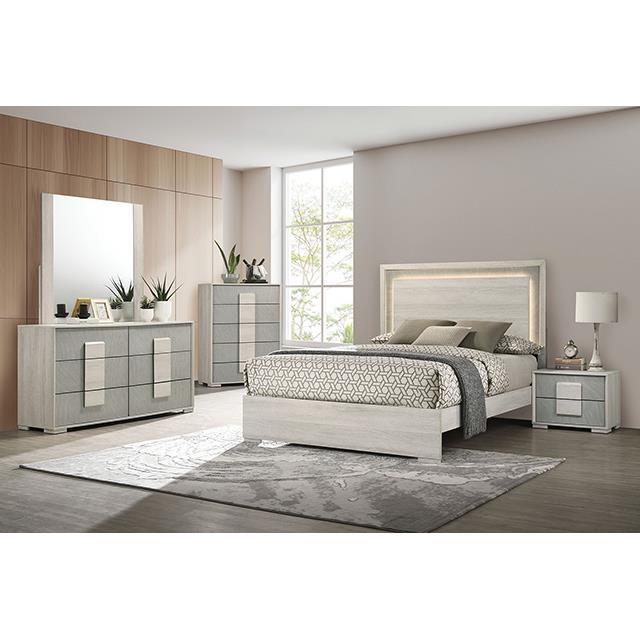 Large Picture of Furniture of America Lincolt FM7201WH-D Dresser