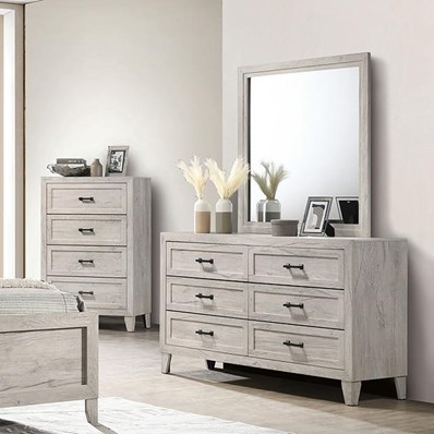 Furniture of America Mysen FM7202WH-D Dresser