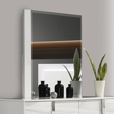 Furniture of America Sinistra FM7211WH-M Mirror