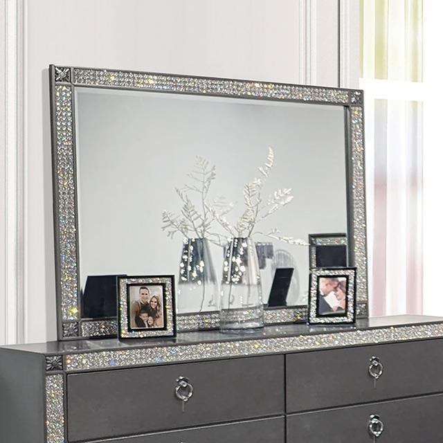 Furniture of America Lyanne FM7240GY-M Mirror