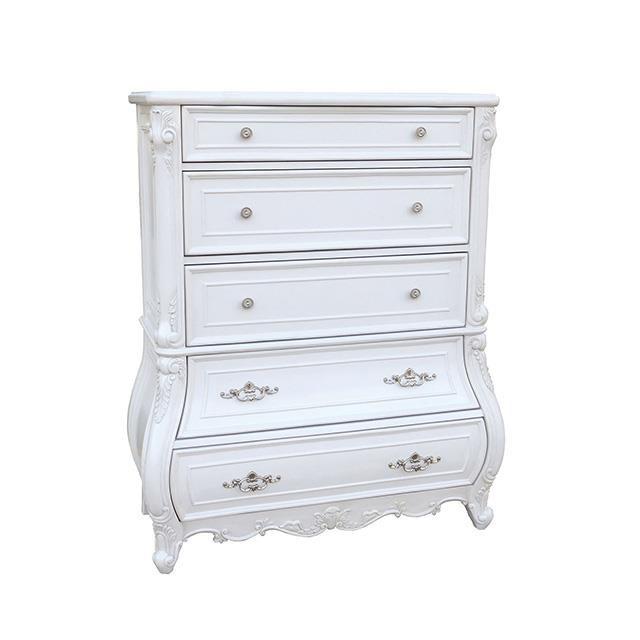 Large Picture of Furniture of America Valentini FM7419WH-C Chest