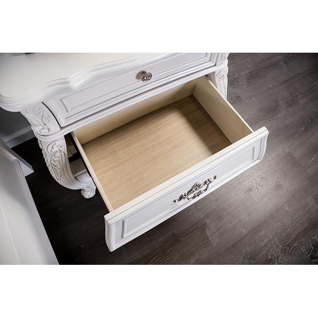 Large Picture of Furniture of America Valentini FM7419WH-N Night Stand