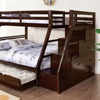 Furniture of America Ellington FM-BK611ES Twin/Full Bunk Bed