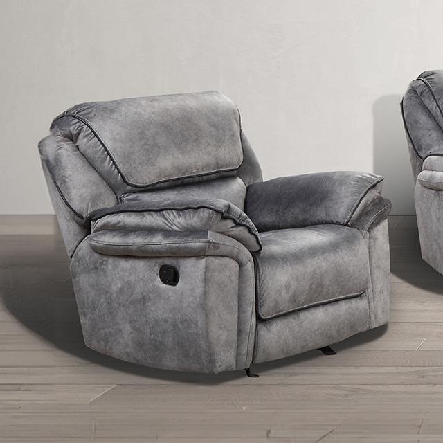 Furniture of America Themis NX6002GY-CH Manual Recliner