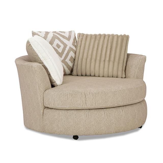 Large Picture of Furniture of America Loughlin SM5193-CH-SW Swivel Chair