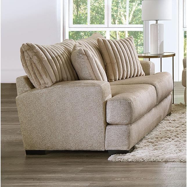 Large Picture of Furniture of America Loughlin SM5193-LV Loveseat