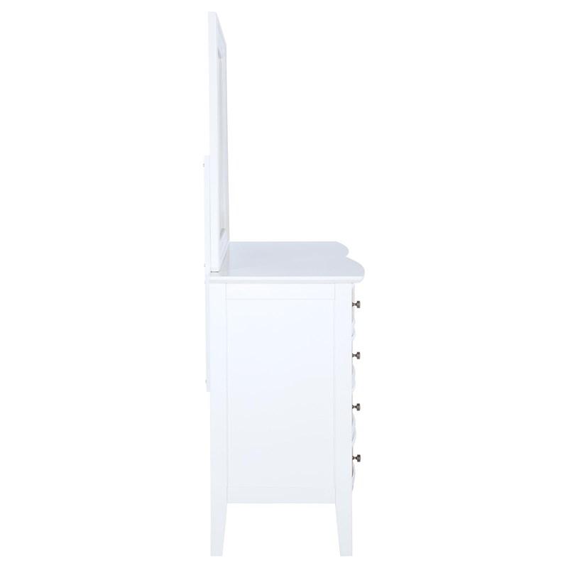 Large Picture of Coaster Furniture Bexhill 223473M 10-Drawer Dresser and Mirror - White