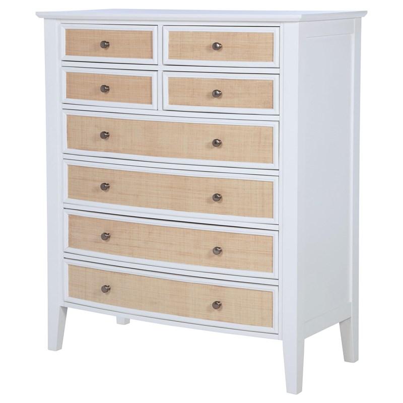 Large Picture of Coaster Furniture Bexhill 223475 8-Drawer Chest of Drawers - White