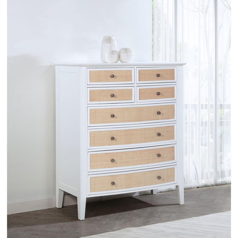 Large Picture of Coaster Furniture Bexhill 223475 8-Drawer Chest of Drawers - White