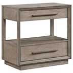Coaster Furniture Durango 223272 2-Drawer Nightstand Bedside Table - Taupe Oak