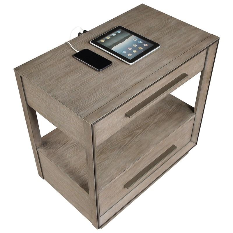 Large Picture of Coaster Furniture Durango 223272 2-Drawer Nightstand Bedside Table - Taupe Oak