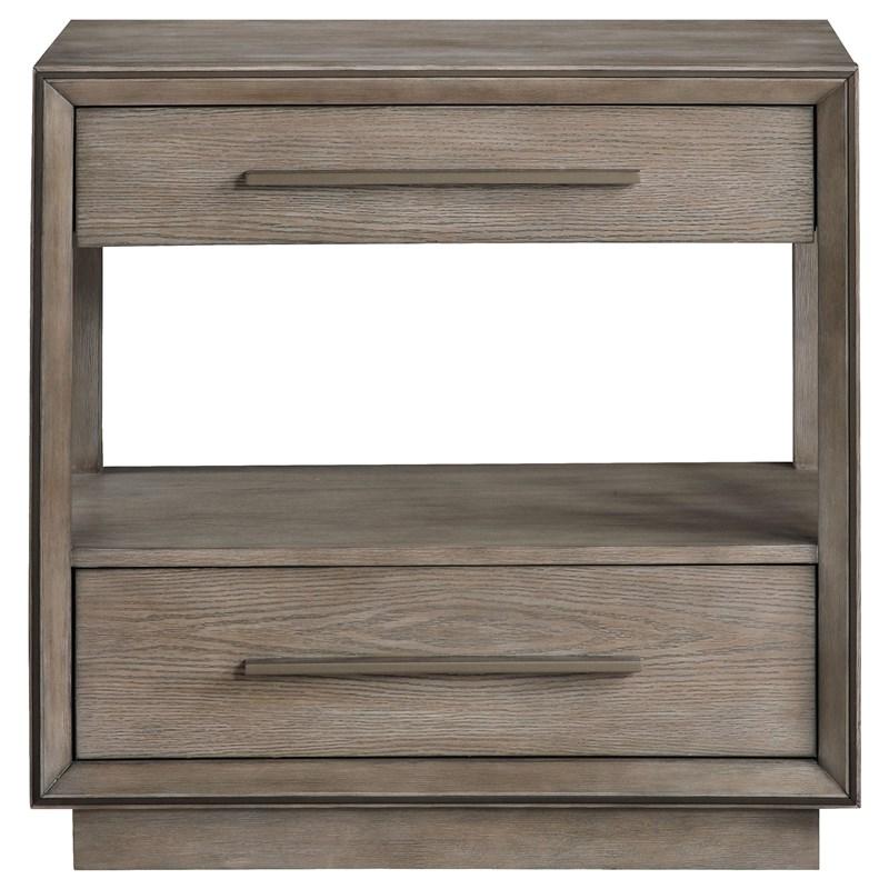 Large Picture of Coaster Furniture Durango 223272 2-Drawer Nightstand Bedside Table - Taupe Oak