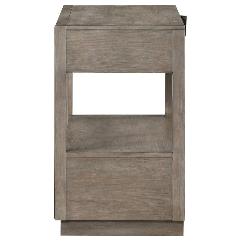 Large Picture of Coaster Furniture Durango 223272 2-Drawer Nightstand Bedside Table - Taupe Oak
