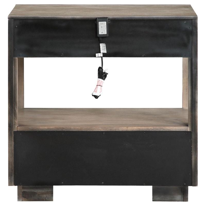 Large Picture of Coaster Furniture Durango 223272 2-Drawer Nightstand Bedside Table - Taupe Oak
