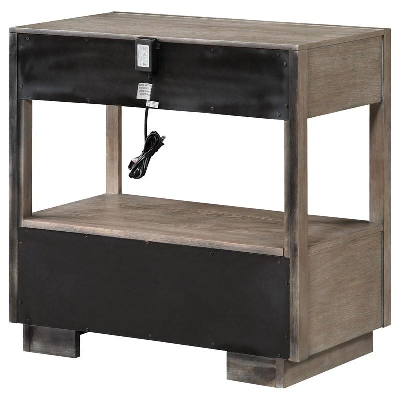 Large Picture of Coaster Furniture Durango 223272 2-Drawer Nightstand Bedside Table - Taupe Oak