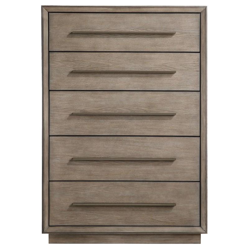 Large Picture of Coaster Furniture Durango 223275 5-Drawer Bedroom Chest - Taupe Oak