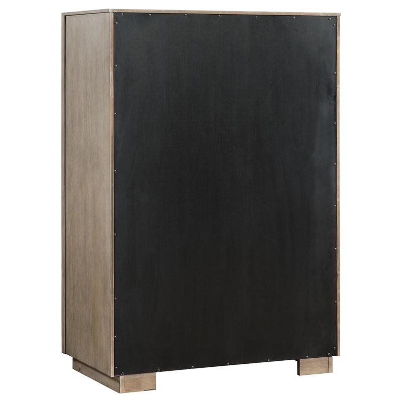 Large Picture of Coaster Furniture Durango 223275 5-Drawer Bedroom Chest - Taupe Oak