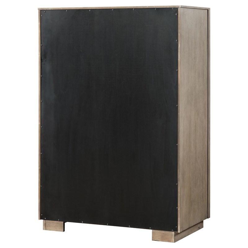 Large Picture of Coaster Furniture Durango 223275 5-Drawer Bedroom Chest - Taupe Oak