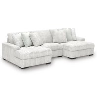 Signature Design by Ashley Stupendous 25903S4 3 pc Sectional with Double Chaise (Sectionals - Stationary)