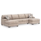 Benchcraft Newellen 48404S7 3 pc Sectional with Double Chaise