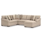 Benchcraft LadyMae 59404S3 4 pc Sectional with Chaise