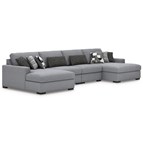 Benchcraft Bealton 61305S9 4 pc Sectional with Double Chaise