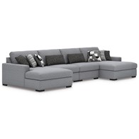 Benchcraft Bealton 61305S9 4 pc Sectional with Double Chaise (Sectionals - Stationary)