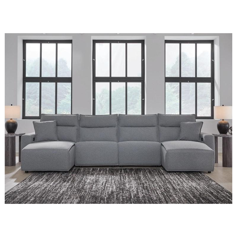Large Picture of Signature Design by Ashley ModMax II 65906S11 4 pc Power Reclining Sectional with Chaise