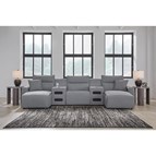 Signature Design by Ashley ModMax II 65906S40 5 pc Reclining Sectional with Double Chaise and Audio Consoles