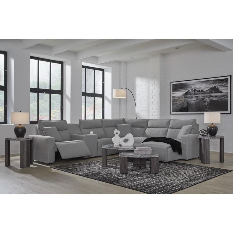Large Picture of Signature Design by Ashley ModMax II 65906S6 6 pc Power Reclining Sectional with Chaise