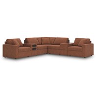 Signature Design by Ashley Modmax 92102S69 7 pc Balanced Sectional with Audio and Storage Consoles (Sectionals - Stationary)