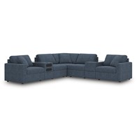 Signature Design by Ashley Modmax 92121S69 7 pc Balanced Sectional with Audio and Storage Consoles (Sectionals - Stationary)
