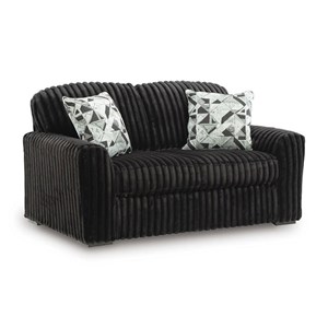 Signature Design by Ashley Midnight-Madness 9810335 Loveseat (Loveseats - Stationary)