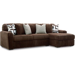 Signature Design by Ashley Midnight-Madness 98104S2 2 pc Sectional Sofa with Chaise (Sofas - Stationary)