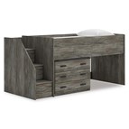 Signature Design by Ashley Frandern B4480B15 Twin Loft Bed with Drawer Storage