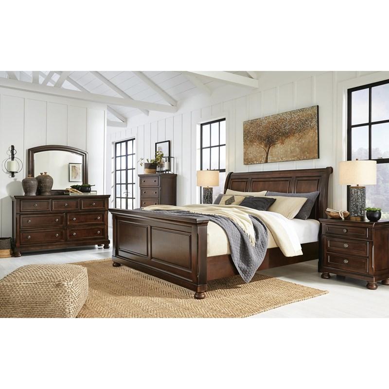 Large Picture of Millennium Porter B697B50 California King Sleigh Bed
