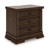 Signature Design by Ashley Taffenbrook B849-93 Three Drawer Night Stand (Nightstands - 3 Drawers)
