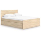 Signature Design by Ashley Onita EB9632B12 Queen Panel Platform Bed with 1 Side Storage