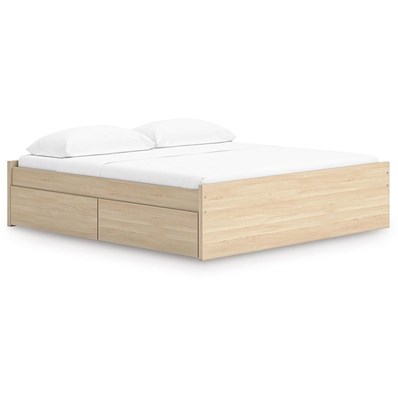 Signature Design by Ashley Onita EB9632B21 King Platform Bed with 2 Side Storage
