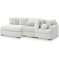 Signature Design by Ashley Cuddle Plush PC59106S7 3 pc Sectional with Chaise (Sectionals - Stationary)