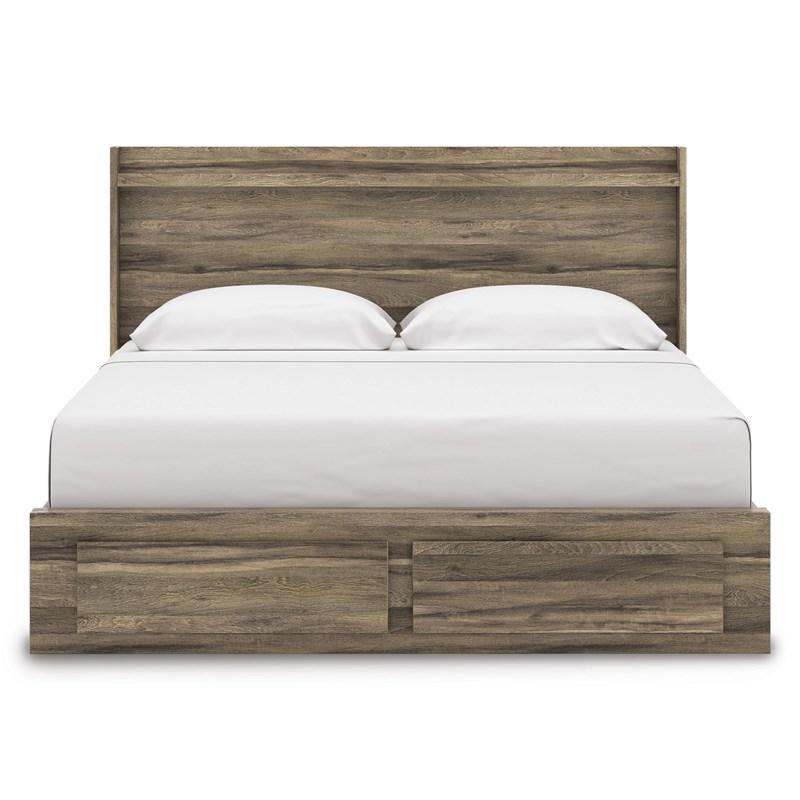 Large Picture of Signature Design by Ashley Elbrim PCB2005B7 King Panel Storage Bed