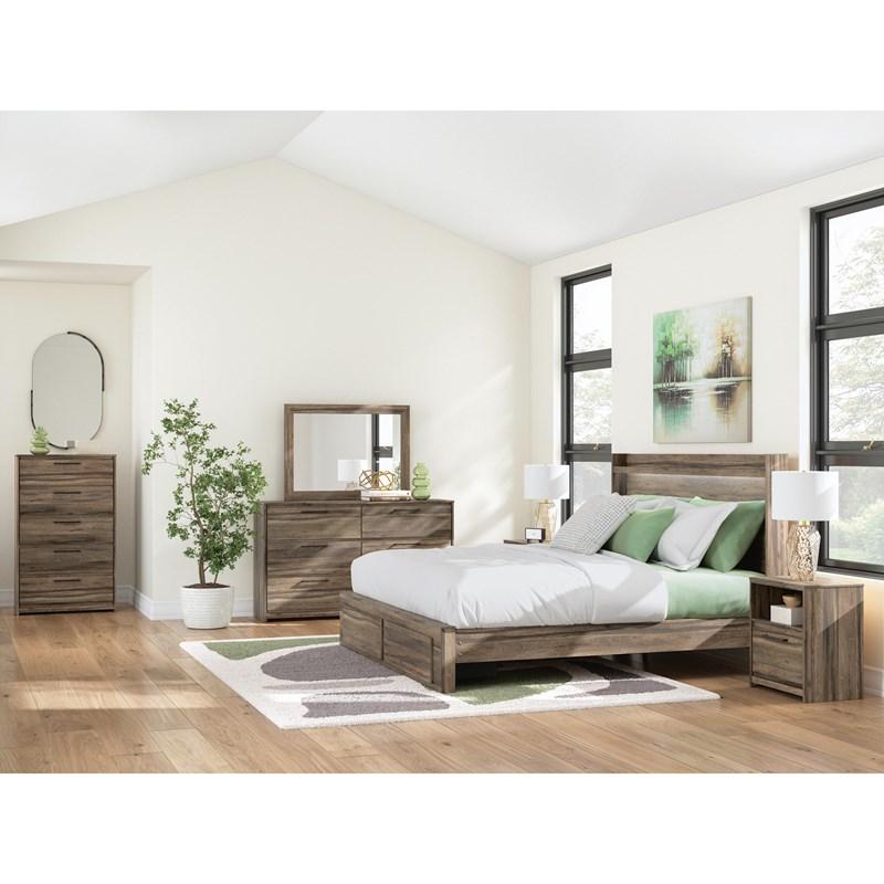 Large Picture of Signature Design by Ashley Elbrim PCB2005B7 King Panel Storage Bed